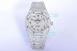 Iced Out Audemars Piguet Royal Oak 15400 Swiss Replica Watch Arabic Numerals Dial